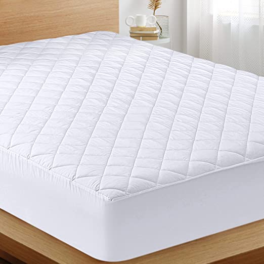 Quilted waterproof Mattress Cover - White
