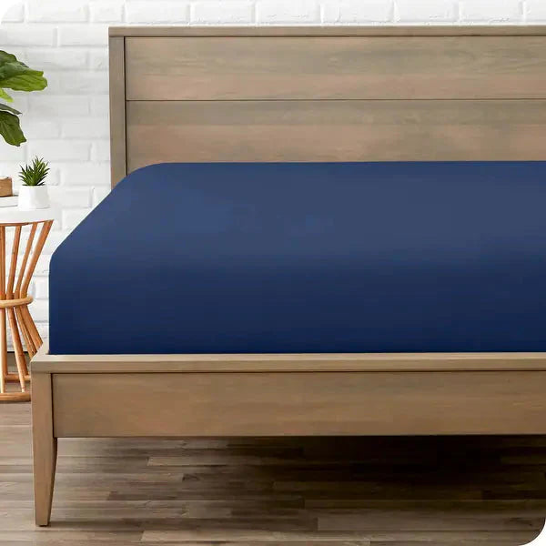 Fitted Mattress Cover - Blue