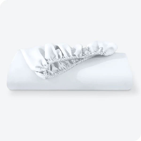 Fitted Jersey Mattress Cover - White