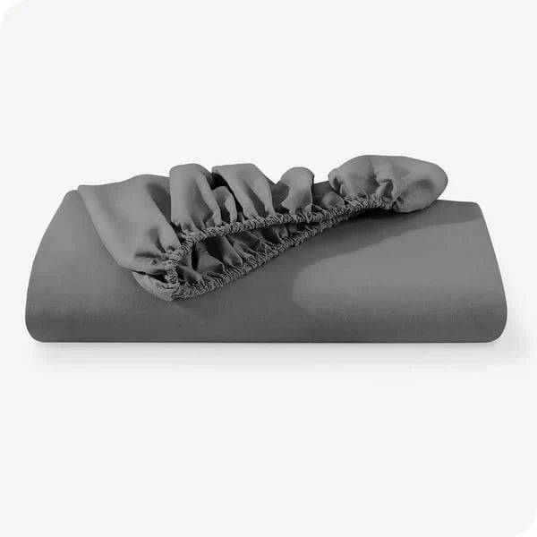 Fitted Jersey Mattress Cover - Dark Gray