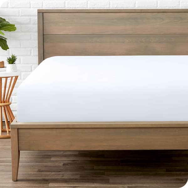 Fitted Jersey Mattress Cover - White