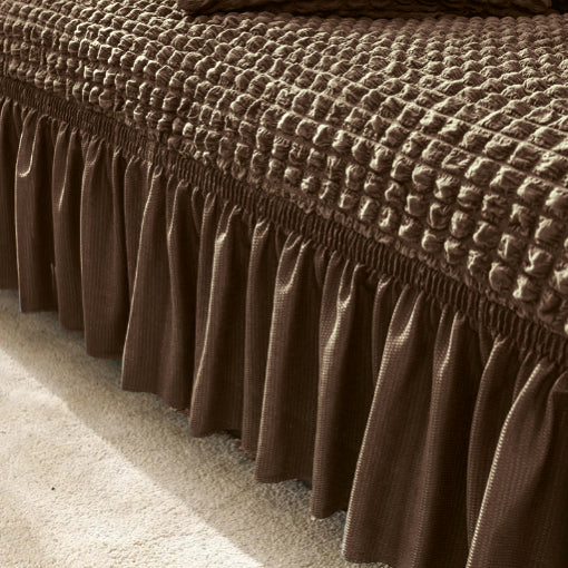 sofa Slipcover, Modern Ruffle Trim Stretchy Stretch Sofa Slipcover For Home