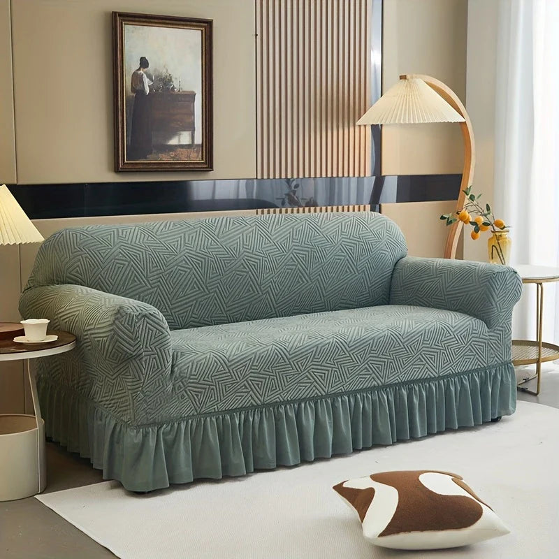 Jequard Stripe  Strechable Sofa Covers