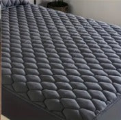 Quilted waterproof Mattress Cover - Grey