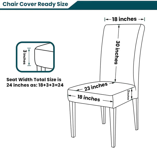 Zebra Chair Cover - Dark Brown