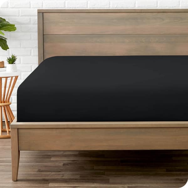 Fitted Mattress Cover - Black
