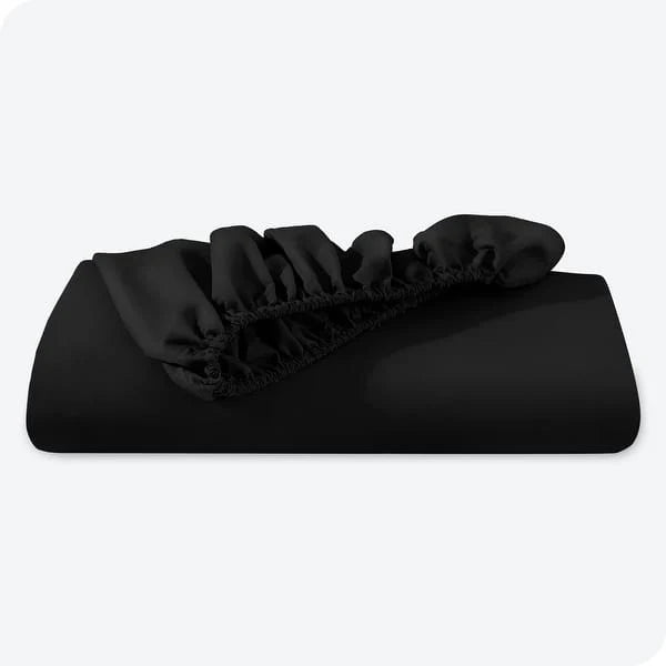 Fitted Mattress Cover - Black
