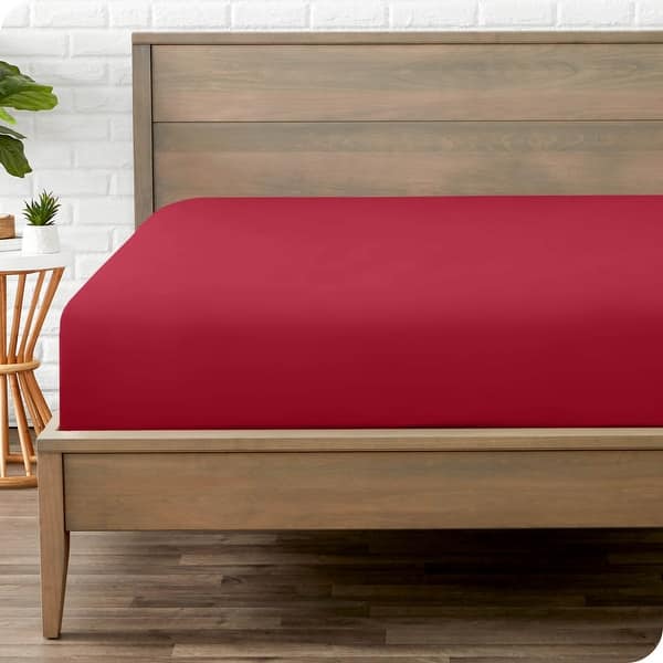 Fitted Jersey Mattress Cover Maroon